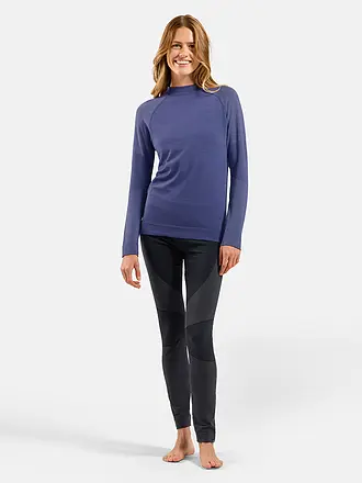 ODLO | Damen Unterziehshirt Natural Merino 260 1/2 Zip | blau